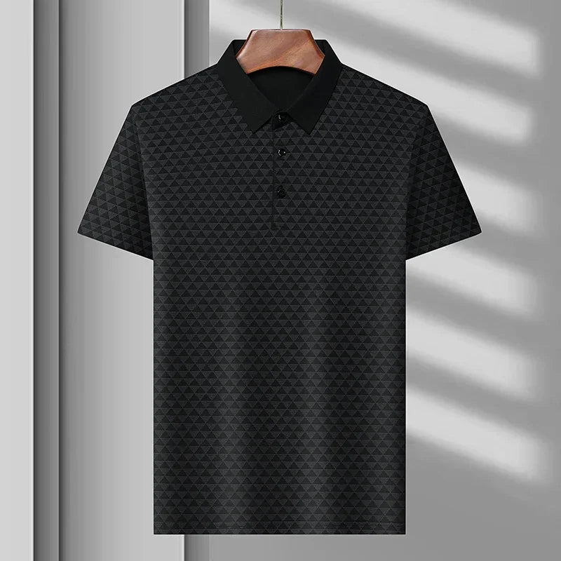 Felix | Men's Geometric Print Short Sleeve Polo