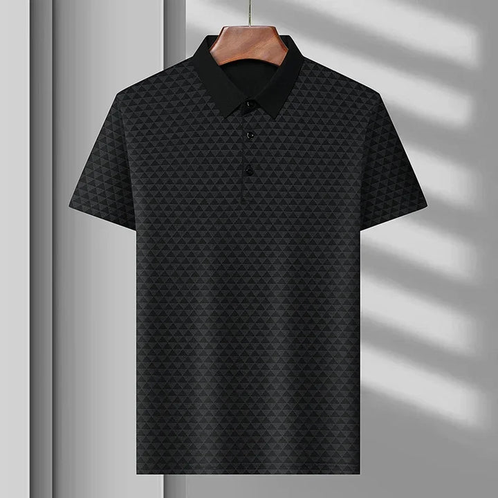 Felix | Men's Geometric Print Short Sleeve Polo