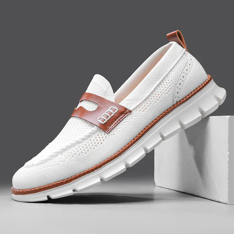 Marcus | Breathable Slip-On Oxford Loafers