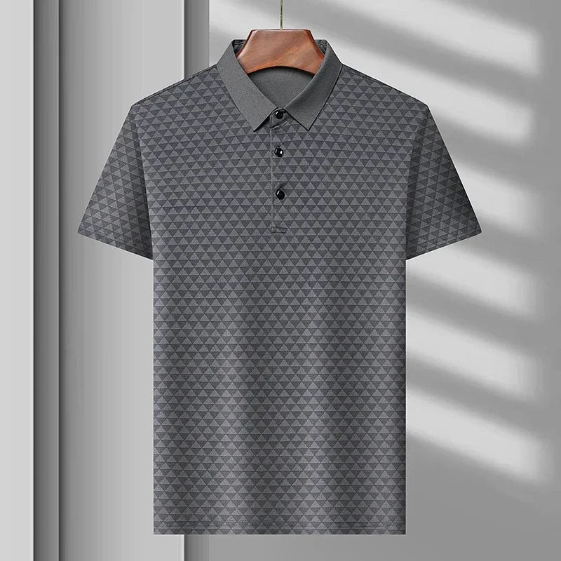 Felix | Men's Geometric Print Short Sleeve Polo