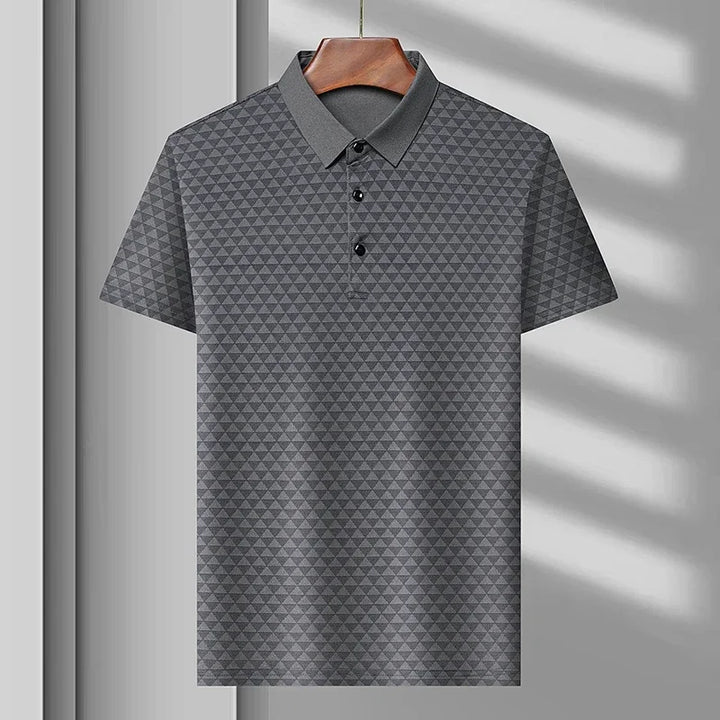 Felix | Men's Geometric Print Short Sleeve Polo