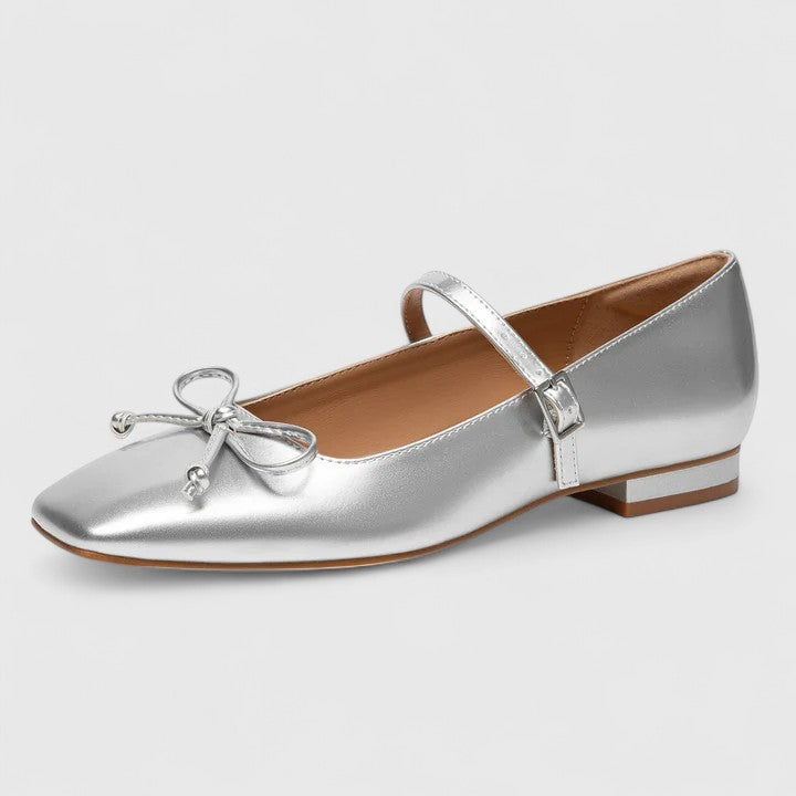 Arabella | Bow Detail Mary Jane Orthopedic Flats for Women