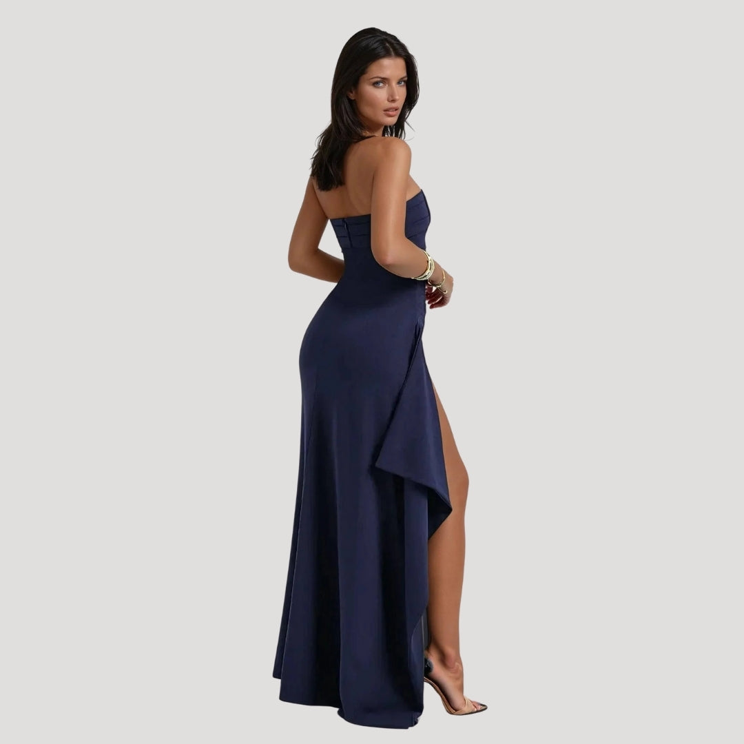 Aria | Strapless High-Slit Wedding Guest Dress