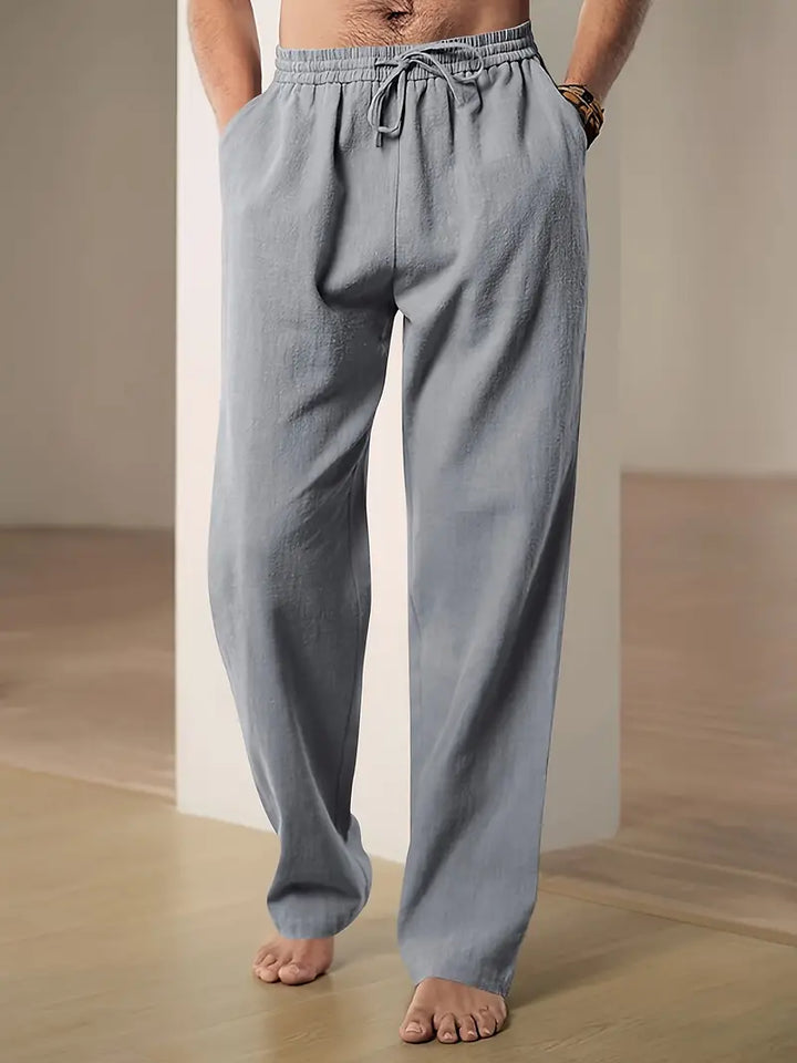 Matteo | Men's Straight Leg Linen Pants
