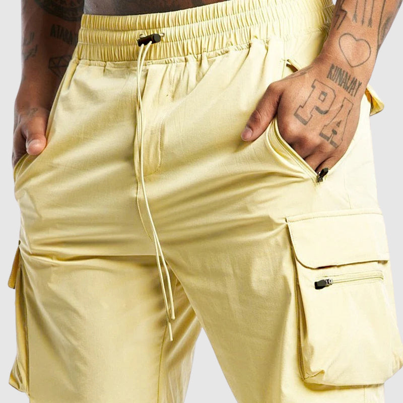 Axel | Men's Zip Pocket Cargo Shorts with Drawstring