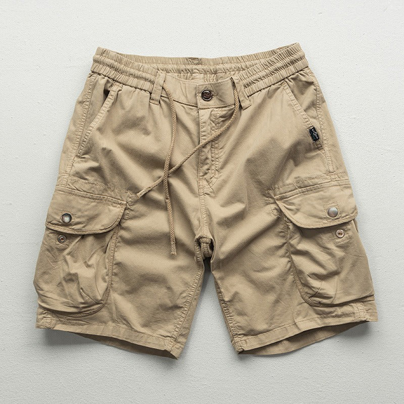 Rocco | Men's Drawstring Cargo Shorts with Flap Pockets