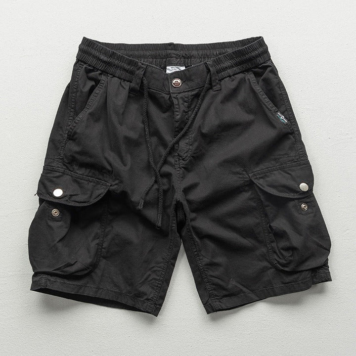 Rocco | Men's Drawstring Cargo Shorts with Flap Pockets