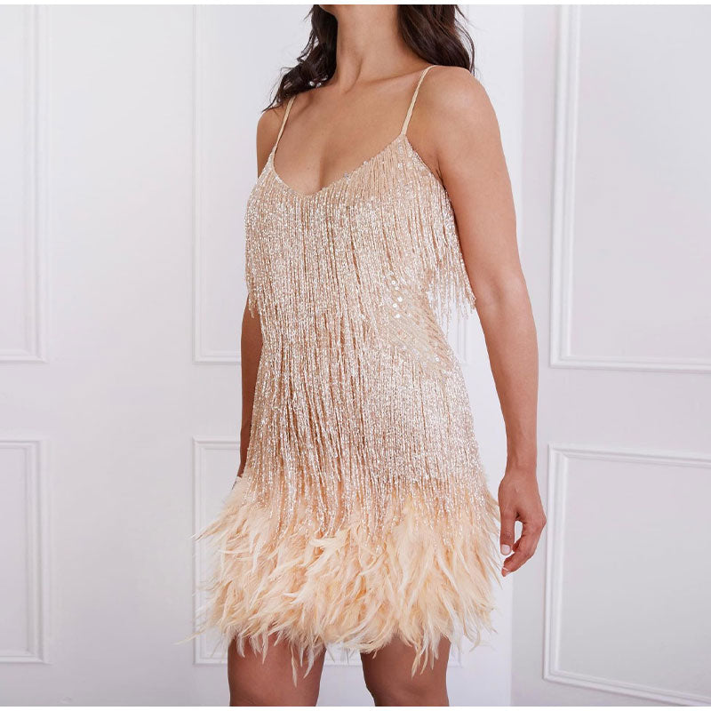 Amelia | Fringe Cocktail Dress