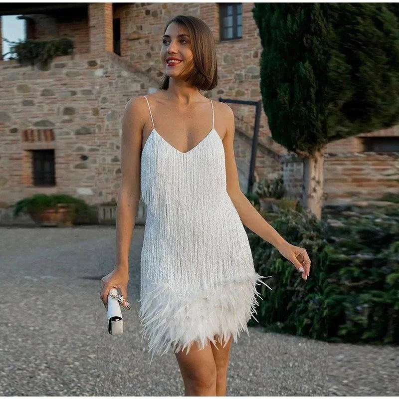 Amelia | Fringe Cocktail Dress