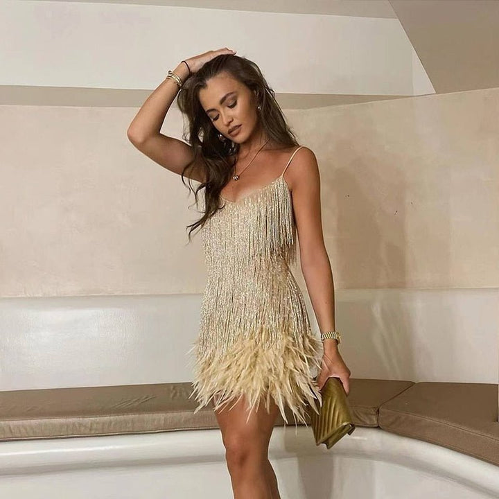 Amelia | Fringe Cocktail Dress