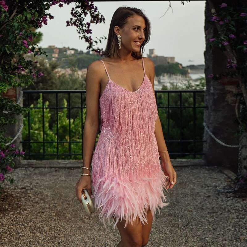 Amelia | Fringe Cocktail Dress
