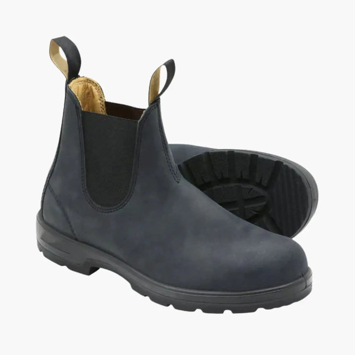 Wilfred | Rugged Leather Elastic Panel Chelsea Boots