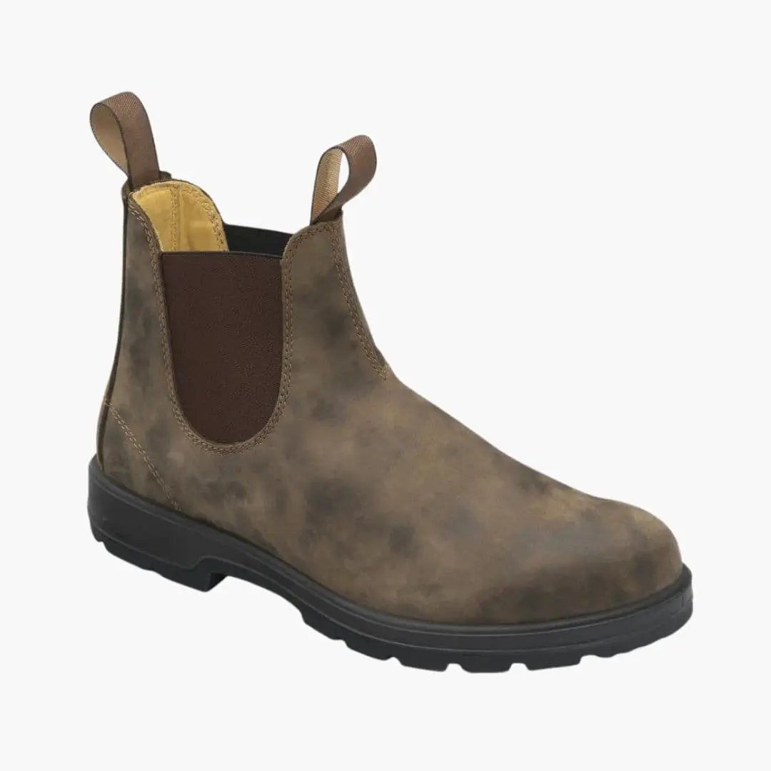 Wilfred | Rugged Leather Elastic Panel Chelsea Boots
