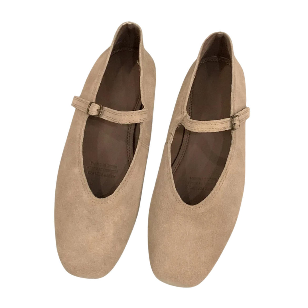 Tovah | Suede Square-Toe Mary Jane Orthopedic Flats for Women