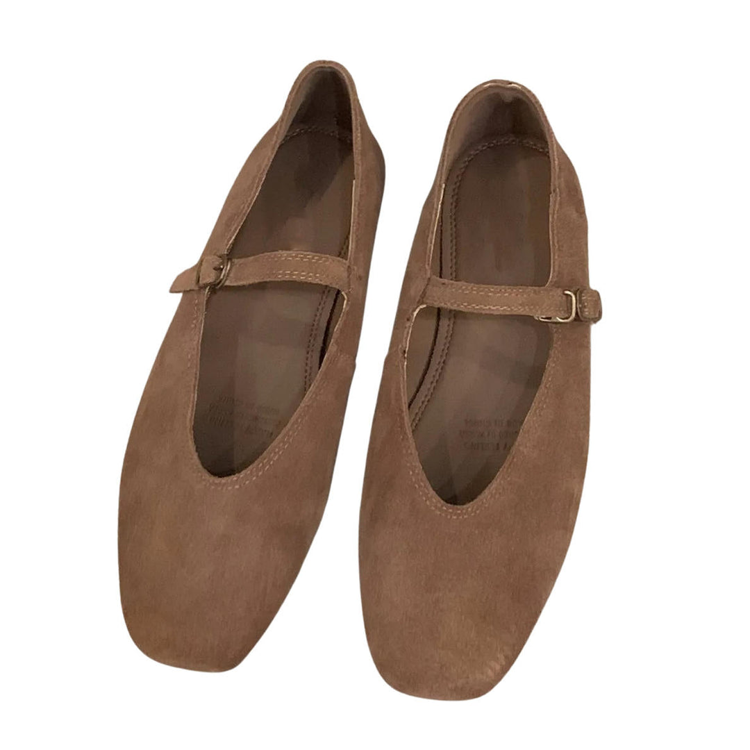 Tovah | Suede Square-Toe Mary Jane Orthopedic Flats for Women