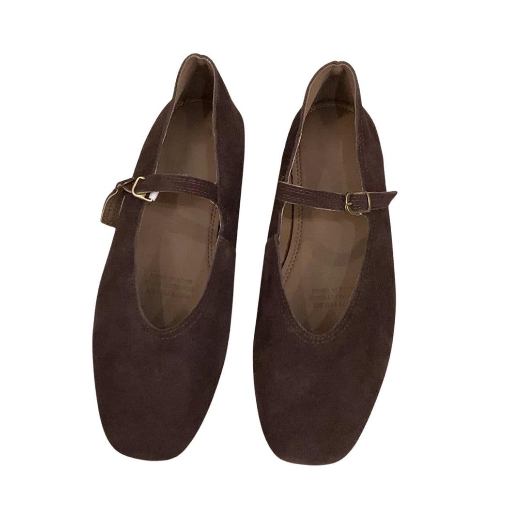 Tovah | Suede Square-Toe Mary Jane Orthopedic Flats for Women