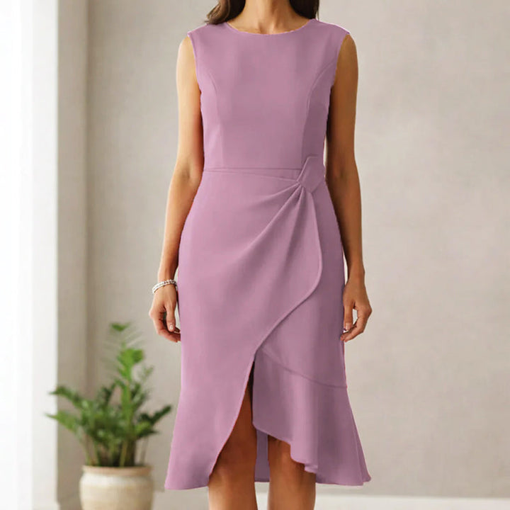 Rossi | Women's Ruffle-Hem Sleeveless Cocktail Dress