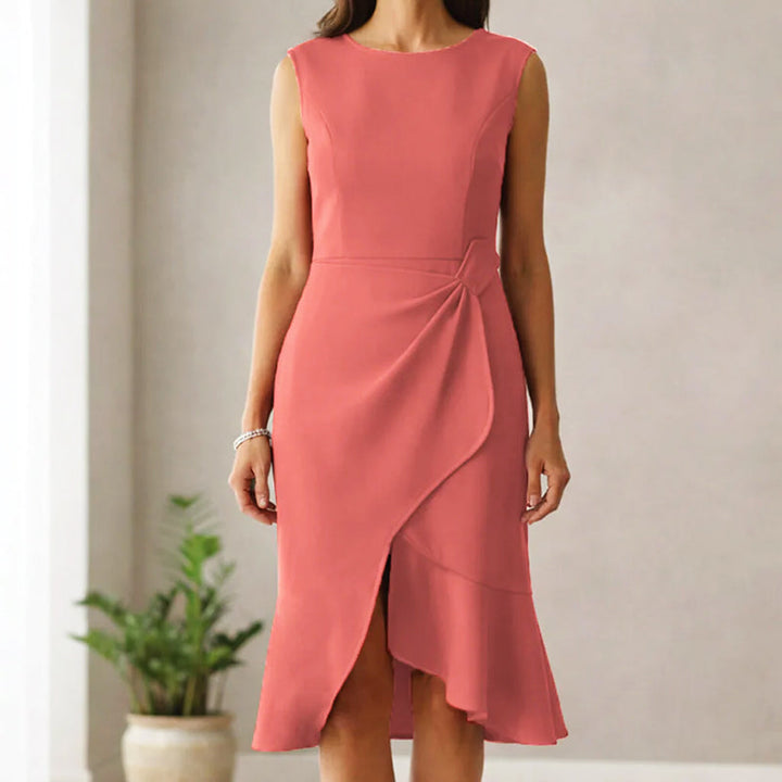 Rossi | Women's Ruffle-Hem Sleeveless Cocktail Dress