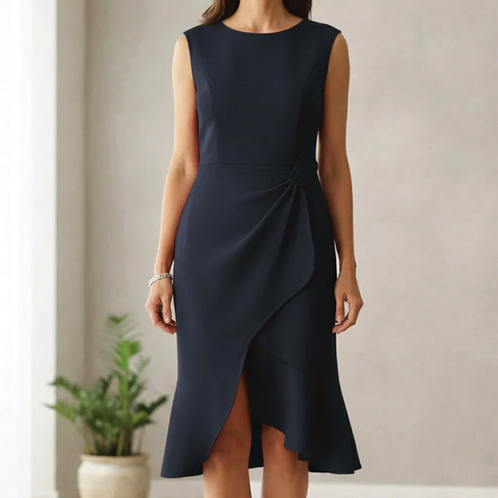 Rossi | Women's Ruffle-Hem Sleeveless Cocktail Dress