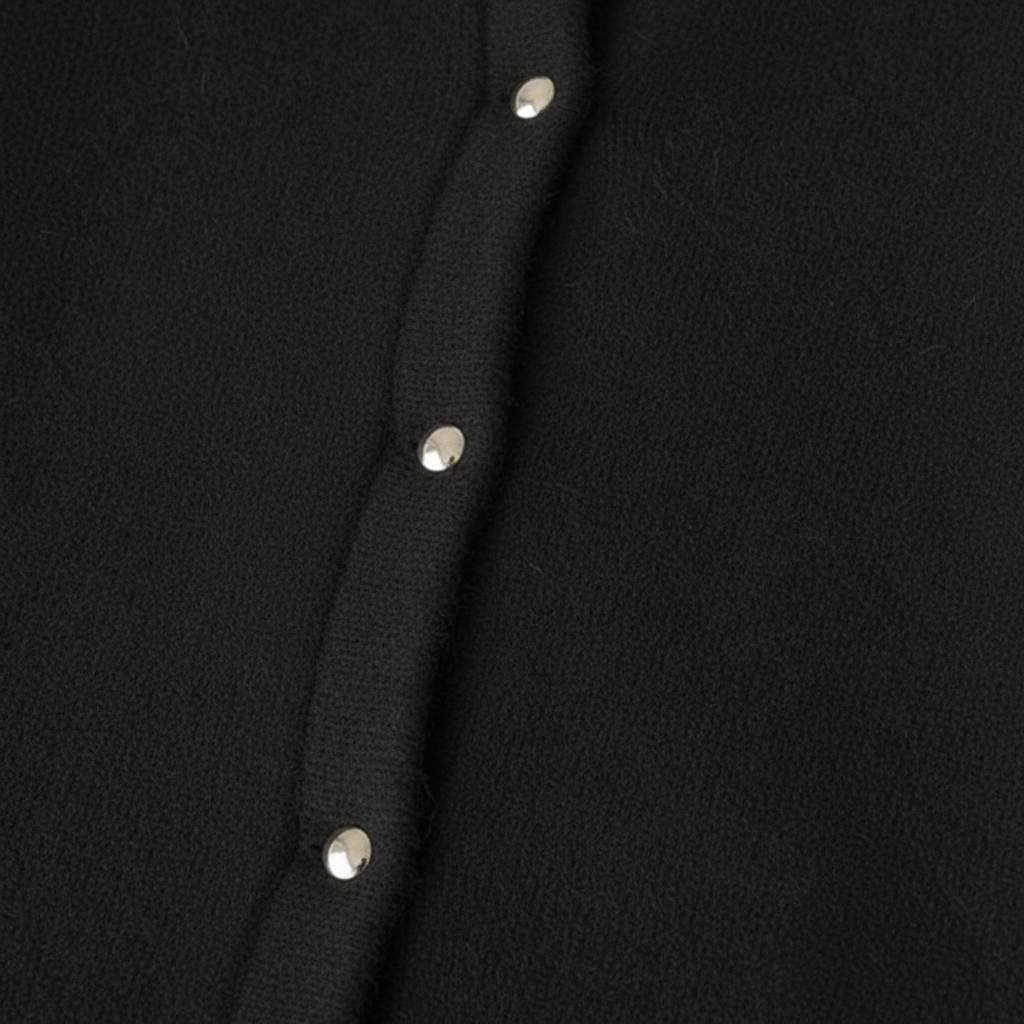 Rebecca | Fluffy Longline Snap Button Women's Cardigan