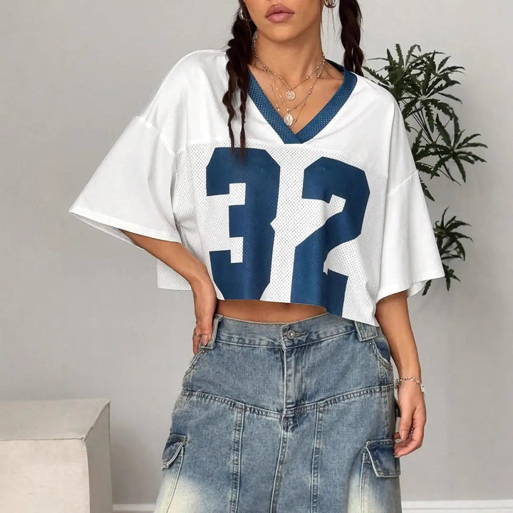 Rebel | Graphic Crop Top – Women's Oversized Streetwear T-Shirt