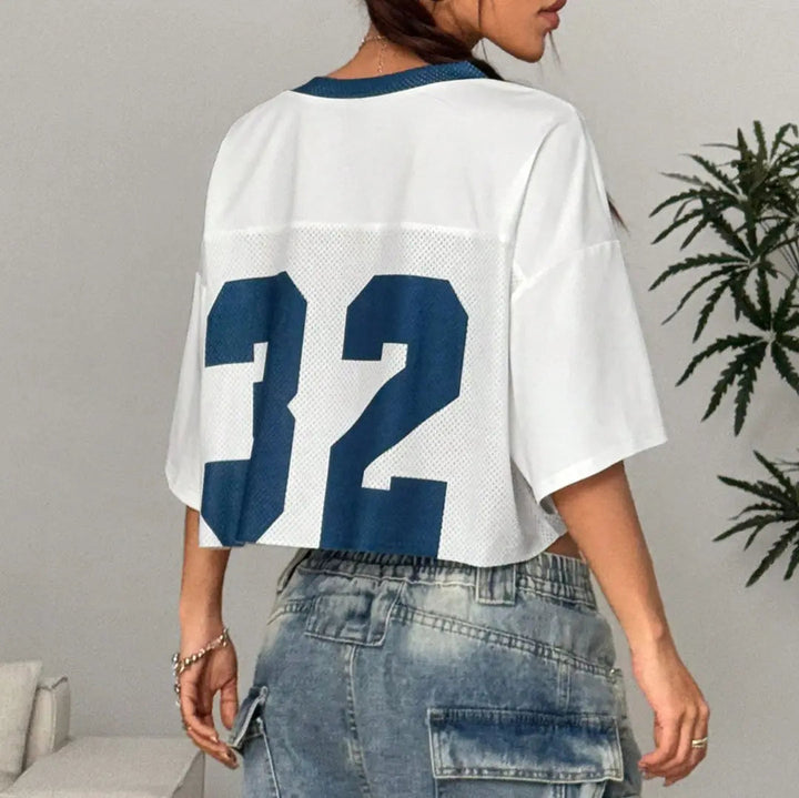 Rebel | Graphic Crop Top – Women's Oversized Streetwear T-Shirt