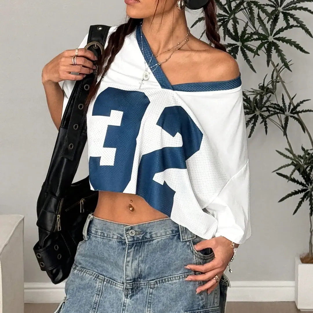 Rebel | Graphic Crop Top – Women's Oversized Streetwear T-Shirt