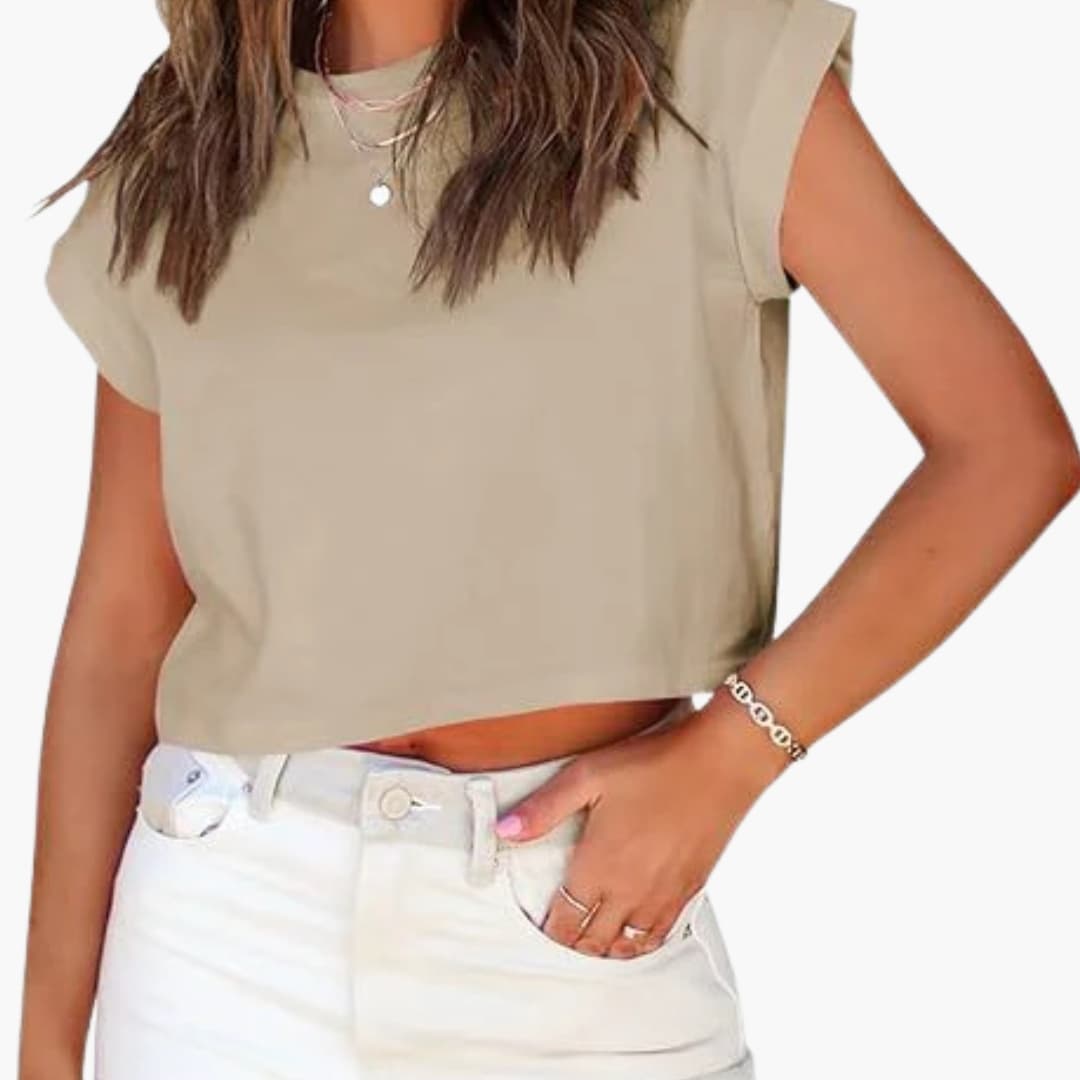 Nora | Casual Sleeveless Crop Top