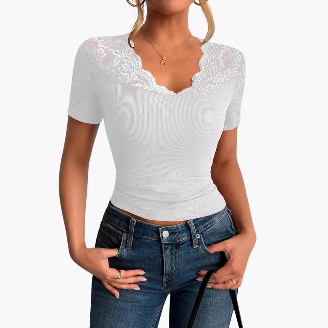 Ava | Lace Crop Top