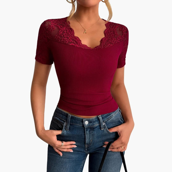 Ava | Lace Crop Top