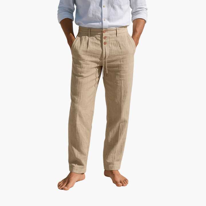 Felix | Men's Pleated Linen Pant