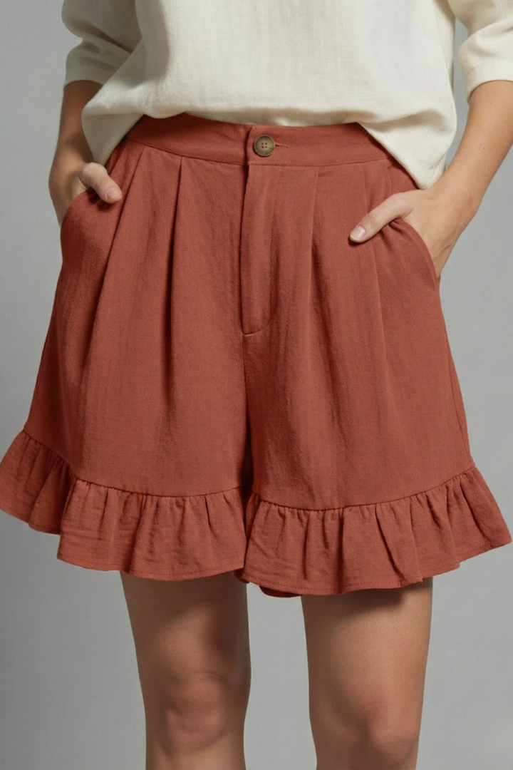 Ella | Flowy High Waisted Shorts