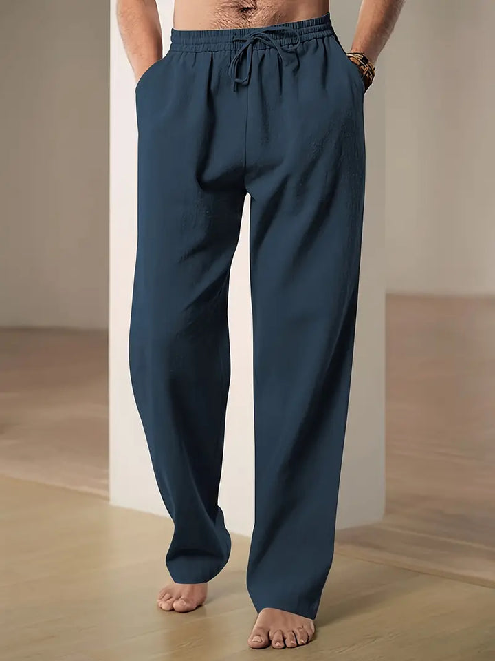 Matteo | Men's Straight Leg Linen Pants