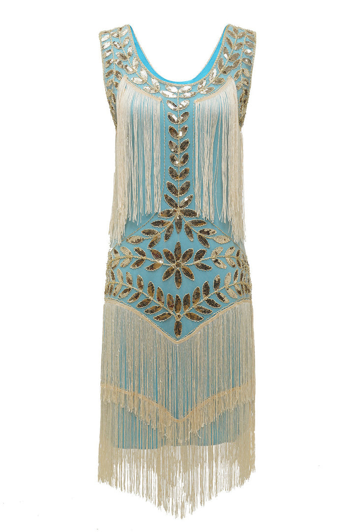 Gatsby | Sequin Embellished Tiered Fringe Flapper Wedding Guest Dress