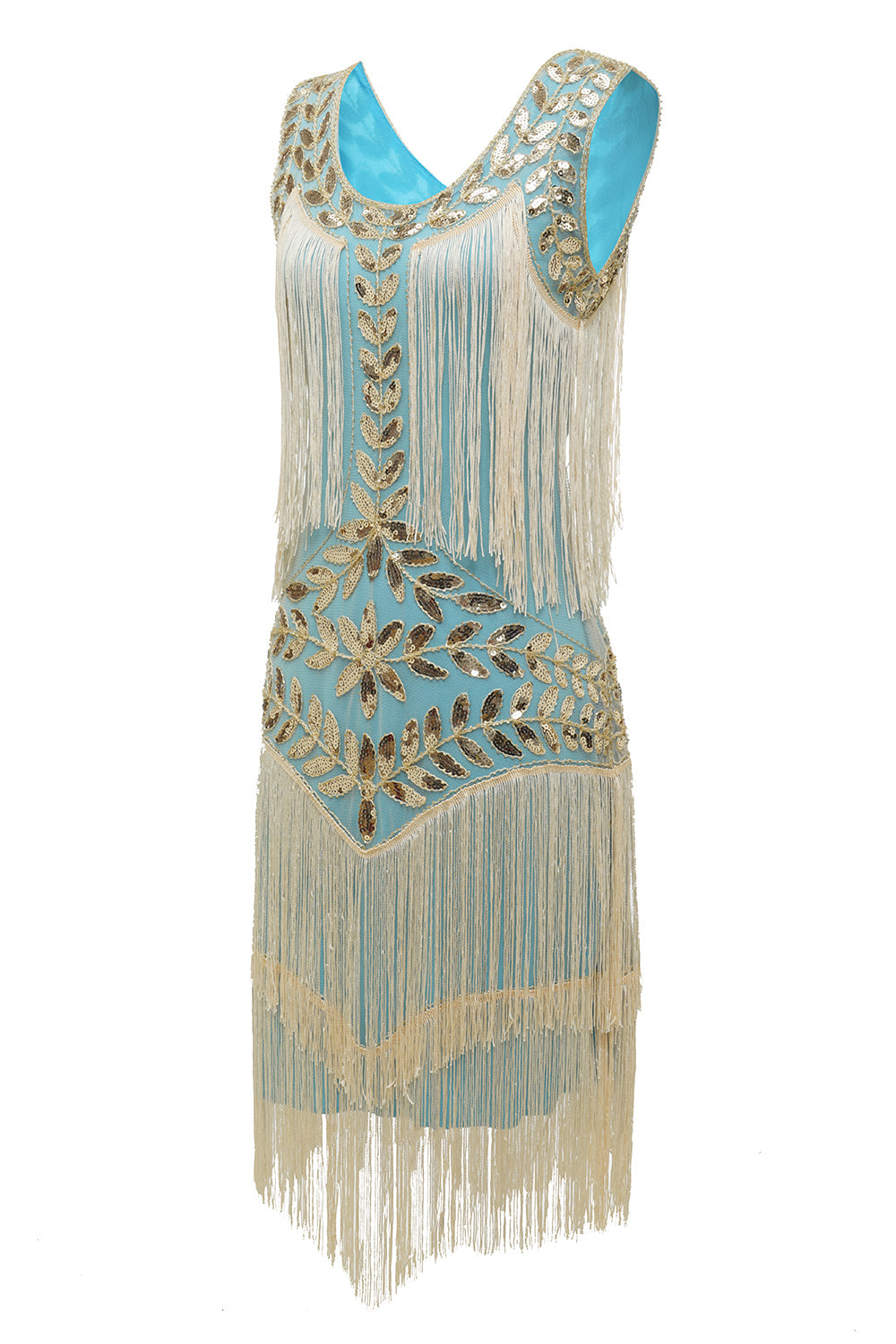 Gatsby | Sequin Embellished Tiered Fringe Flapper Wedding Guest Dress