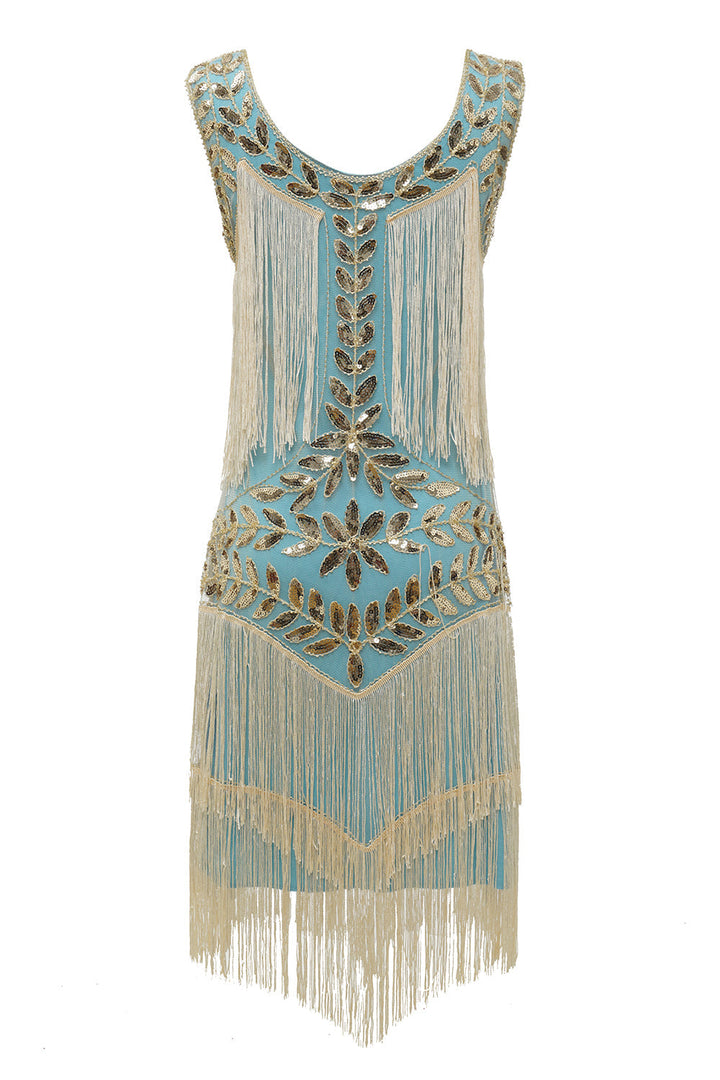 Gatsby | Sequin Embellished Tiered Fringe Flapper Wedding Guest Dress