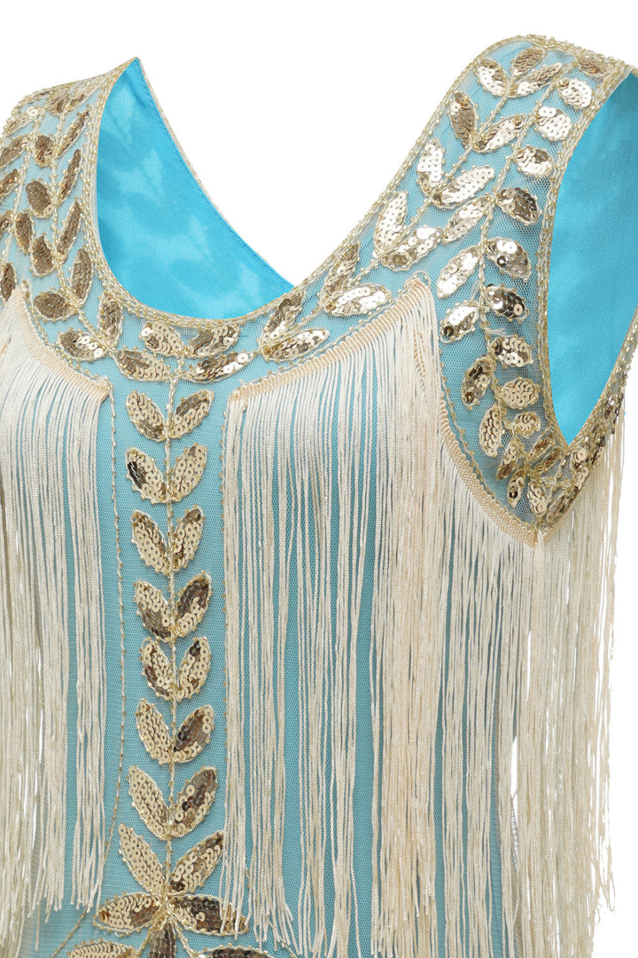 Gatsby | Sequin Embellished Tiered Fringe Flapper Wedding Guest Dress