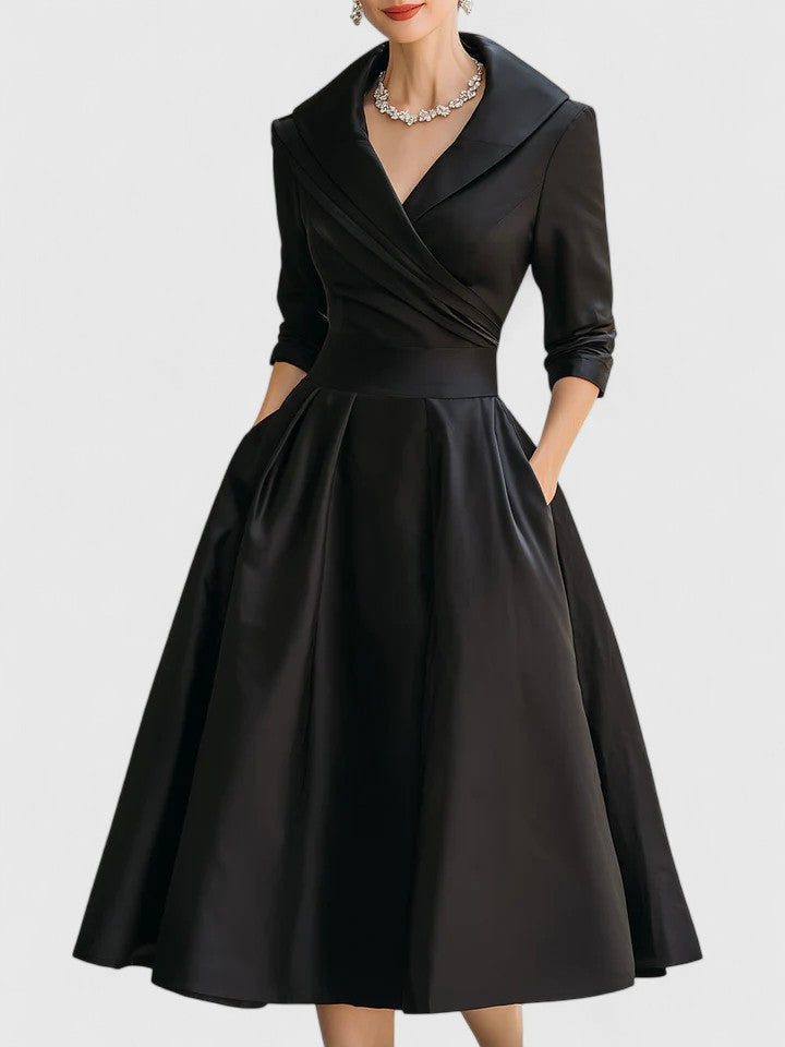 Vivienne | Elegant A-Line Wedding Guest Dress