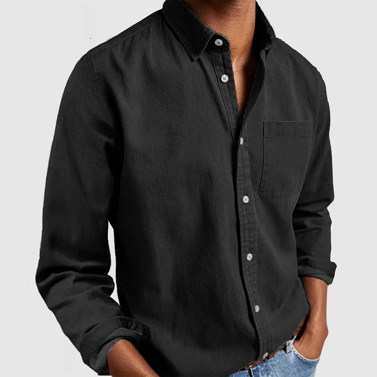 Archer | Relaxed Flannel Men's Smart-Casual Shirt with Chest Pocket