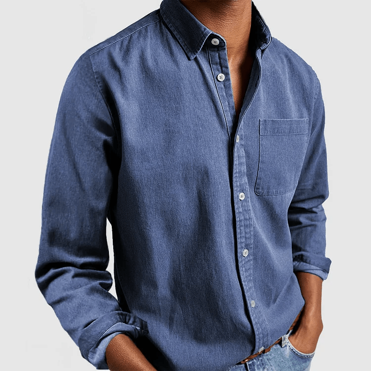 Archer | Relaxed Flannel Men's Smart-Casual Shirt with Chest Pocket