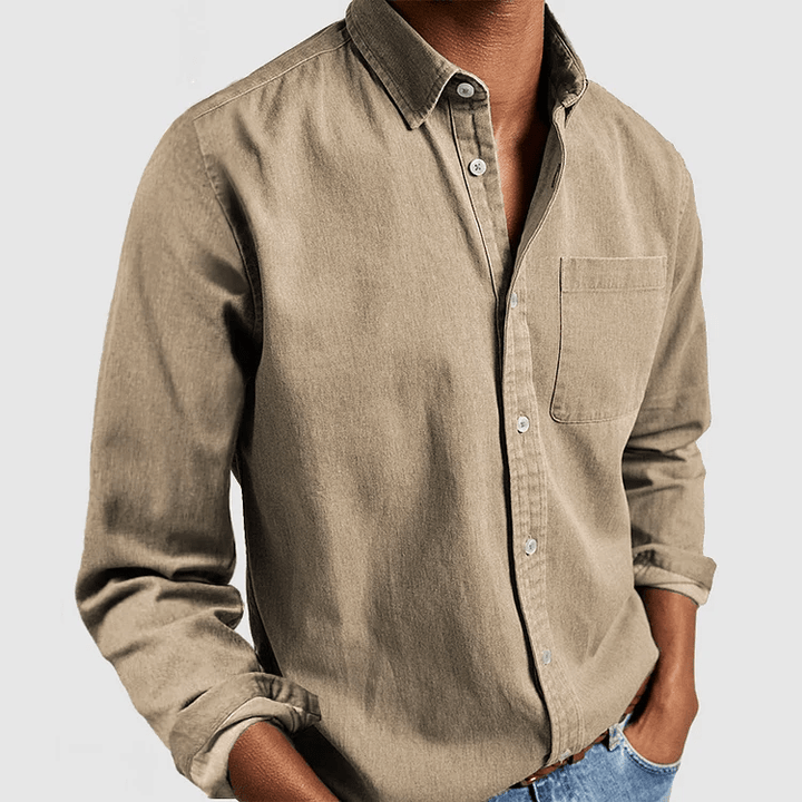 Archer | Relaxed Flannel Men's Smart-Casual Shirt with Chest Pocket