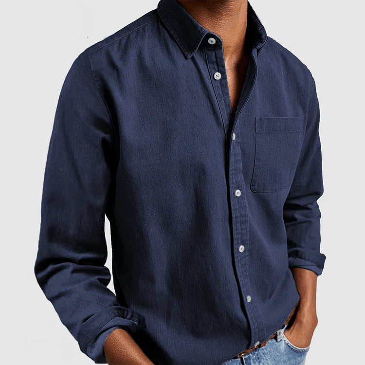 Archer | Relaxed Flannel Men's Smart-Casual Shirt with Chest Pocket
