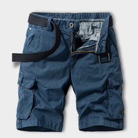 Easton | Men's Belted Cotton Cargo Shorts with Flap Pockets