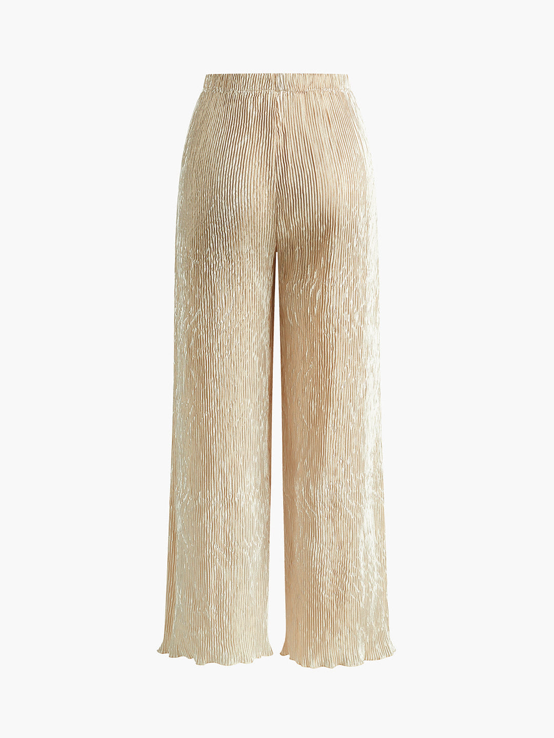 Celara | Textured Halter Neck Crop Top and Wide Leg Trouser Co-ord Set