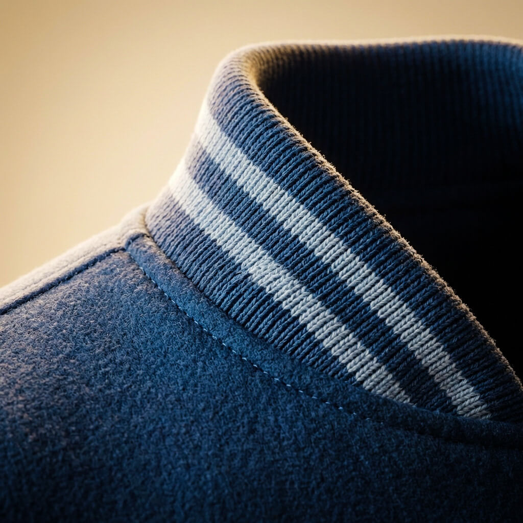 Campus | Two-Tone Wool Blend Varsity Bomber Jacket