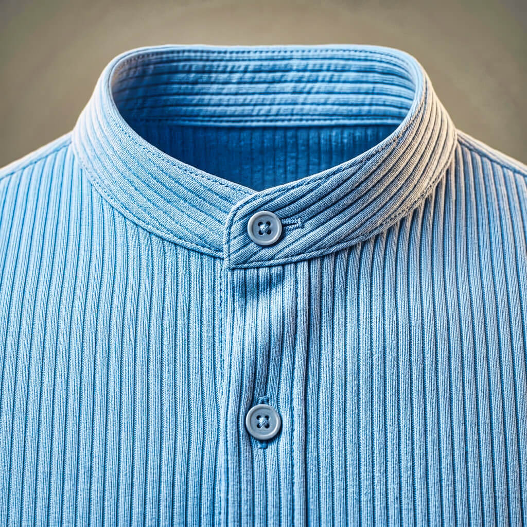 Solaro | Men's Ribbed Mandarin Collar Co-ord Set