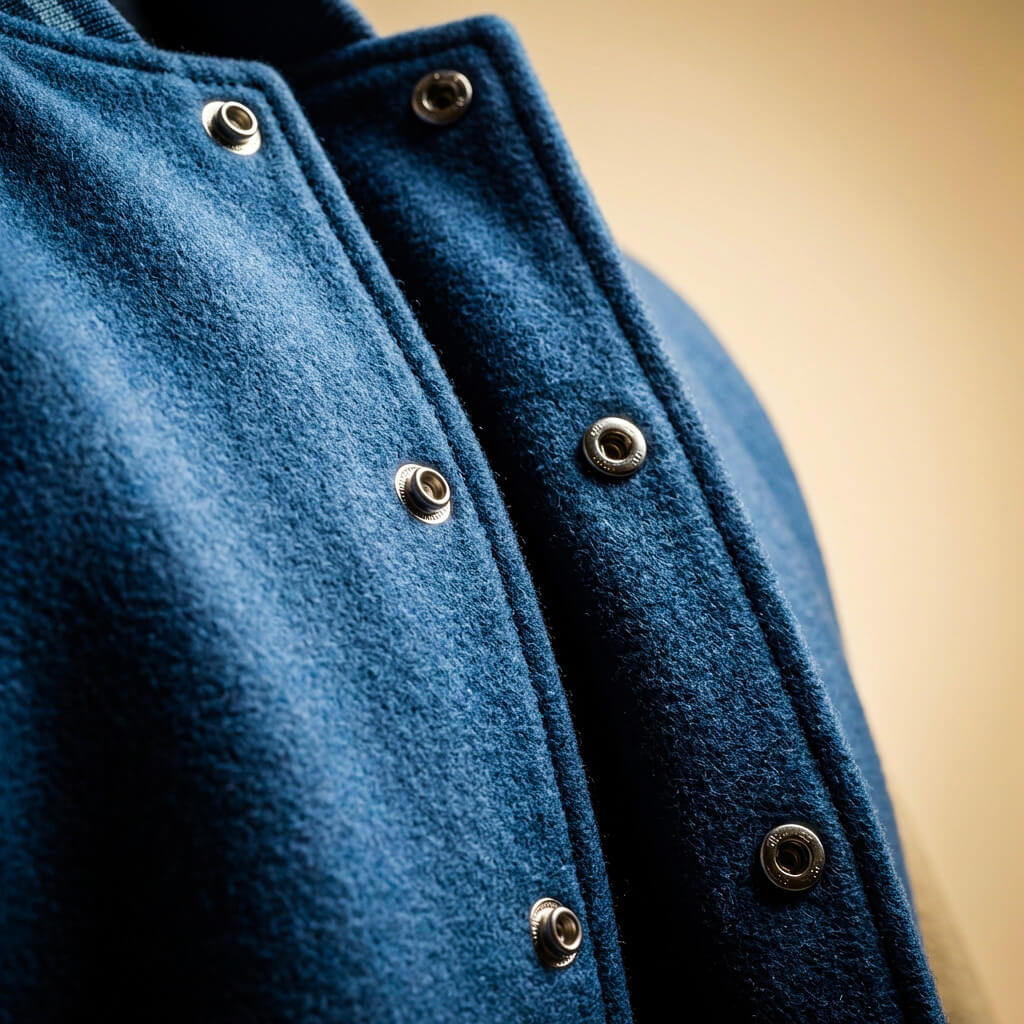 Campus | Two-Tone Wool Blend Varsity Bomber Jacket