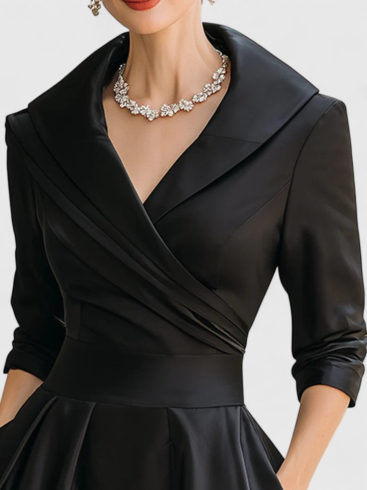 Vivienne | Elegant A-Line Wedding Guest Dress