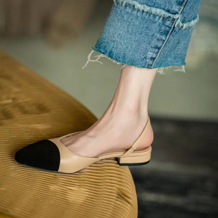 Coralie | Cap-Toe Slingback Orthopedic Flats for Women
