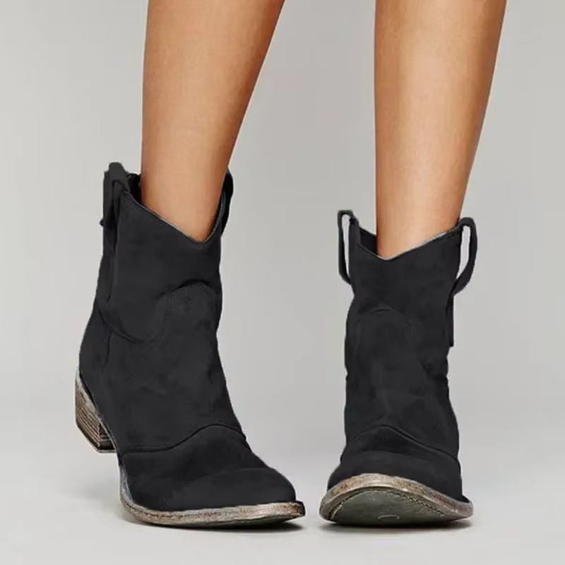 Prairie | Distressed Ankle Womens Cowboy Boots